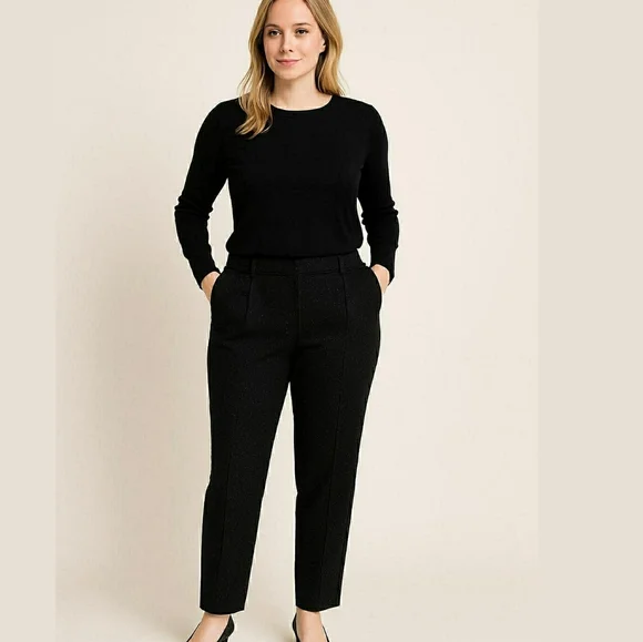 Talbots Woman Plus Rainbow Wool and Silk Lined Classic Pants Size 16 WP - Picture 1 of 13